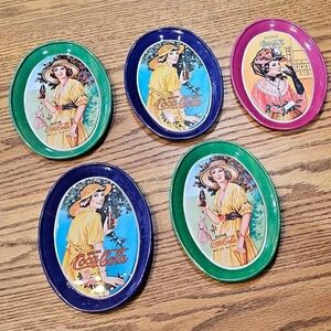 Vintage Coca-Cola Decorative Metal Plate Set